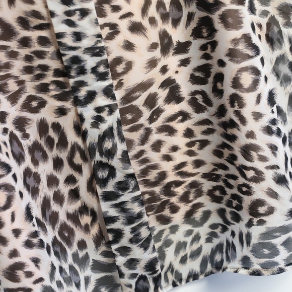 Verpass mixed media top leopard animal print pastel pink plus size blouse 22 - Picture 7 of 7